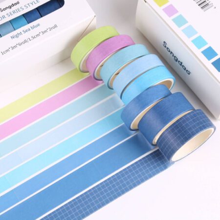 Washi tapes night sea blue